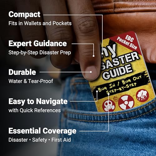 Tiny First Aid & Disaster Guide Set – Pocket Emergency Preparedness Handbooks for Survival, Safety, Natural Disasters & Everyday Crisis Response (2-Pack) - style: 1 First Aid Guide + 1 Disaster Guide