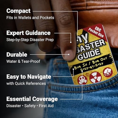 Tiny First Aid, Disaster & Survival Guide Set – Pocket Emergency Preparedness Handbooks for Safety, Crisis Response & Natural Disaster Readiness (3-Pack) - style: 1 First Aid Guide + 1 Disaster Guide + 1 Survival Guide