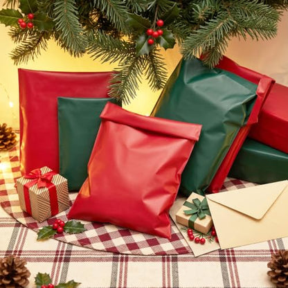 Outus 120 Pcs Poly Mailer Envelope 4 Sizes Shipping Bags,Red and Green - color: Red and Green, size: 8 x 12 In, 10 x 14 In, 13 x 18 In, 15 x 20 in