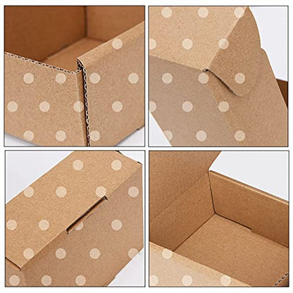 25 Pack Small Shipping Boxes - Corrugated Cardboard Mailers, Gift & Craft Packing, Jewelry Shipping (4" x 4" x 2") - size: 4" x 4" x 2"