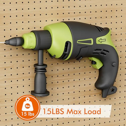 Utility Heavy Duty Pegboard Hooks, 8Pack Peg Board Power Tool Drill Holders - style: 8 Pack