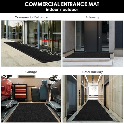 2FT x 8FT Front Door Mat Outside Indoor Entrance Low-Profile Welcome Mat - size: 2' x 8' (Runner)