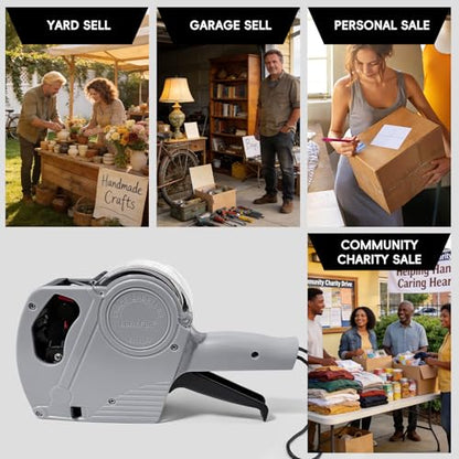 2 Pack Pricing Gun Price Tag Gun Price Label Gun with Labels for