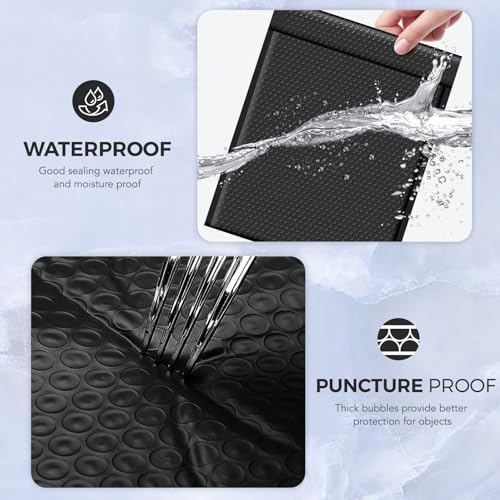 Metronic Large Bubble Mailers 12x15 Inch 40 Pack Padded Envelopes Black - color: Black, size: 12x15" 40PC