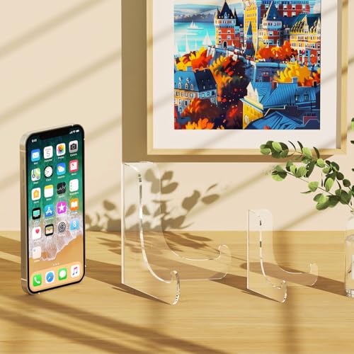 5 Pack Acrylic Display Stand, Plate Stand for Display, Easel Stand