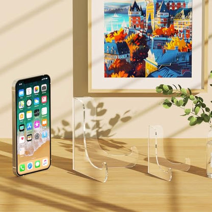 5 Pack Acrylic Display Stand, Plate Stand for Display, Easel Stand