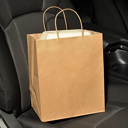 Prime Line Packaging Shopping Bags with Handles, 10x6.75x12 inches, 50 Pack - size: 10x6.75x12 Inch