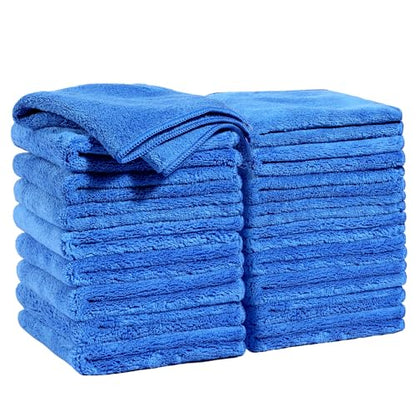 JOYMOOP Microfiber Cleaning Cloth, 18 Piece Set, Medium, Blue - color: L