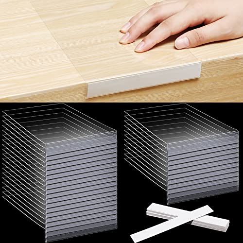 Containlol 30 Pcs PVC Shelf Label Holders with Insert Card, 7.9x5.1x0.8'' - size: 7.9x5.1x0.8''