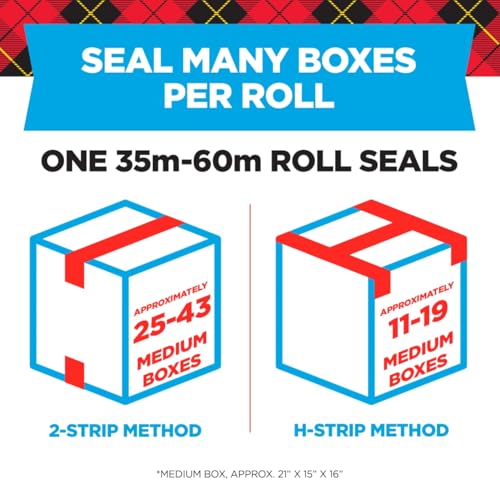 Scotch Heavy Duty Packing Tape Refill, 1.88 in x 54.6 yd, 12 Rolls - size: 12 Rolls