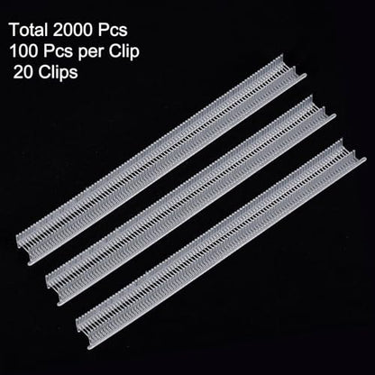 uxcell 2000pcs 0.2 Inch Micro Tagging Gun Fasteners, Tag Pins Clothing Tagging Barbs Attachments Plastic Garment Price Tag Barb for Cloth