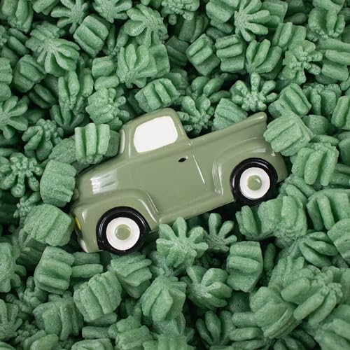 MagicWater Supply Packing Peanuts - Green Leaf Shaped - 1 Cu Ft
