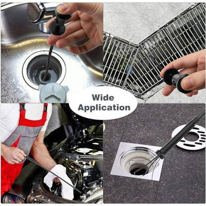 Housolution Grabber Tool Magnetic, Bendable Reacher with LED Lights, Black - color: Claw Grabber-black