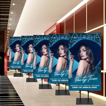 Poster Stand for Display, Adjustable Heavy Duty Poster Board Stand - size: Double-Pole Poster Stand 4 Pack