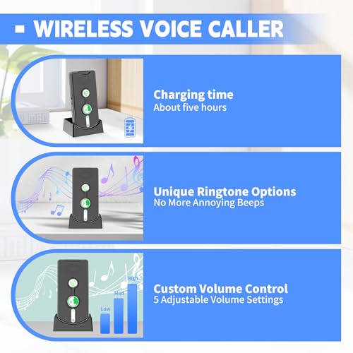 SmartTail 2 Way Wireless Doorbell Intercom, 30 Days Long Standby, 2 Pack