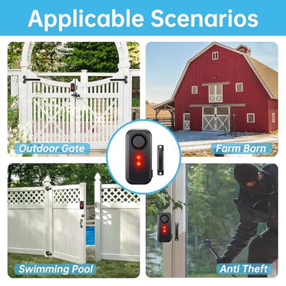 Hendun Upgraded Window Door Alarm With Remote, Pool Alarm For Kids Safety