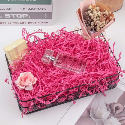 Caleihd Crinkle Cut Paper Shred Filler Gift Cushion Streamer Hot Pink - color: Hot Pink