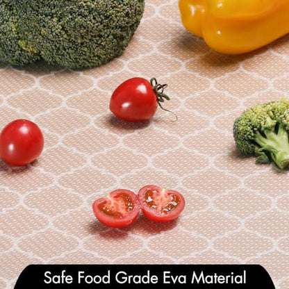 Cooyes Shelf Liner for Kitchen Cabinets, Non‑Adhesive Drawer Liner - color: Absolute White, size: 15"W x 360"L