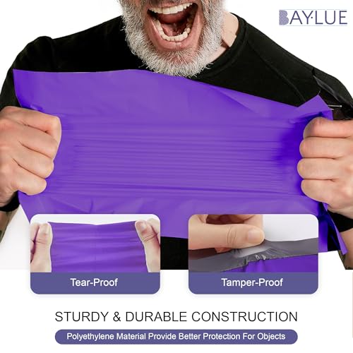 Purple Poly Mailers 9x12, Self Seal Shipping & Mailing Bags, 1000 Pack Bulk - color: Purple, size: 9"x12" / 1000 Pack