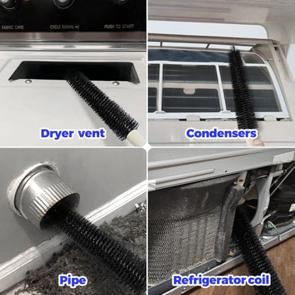 Holikme Dryer Vent Cleaner Kit 3 Pack – Crevice & 2 Lint Brushes - size: 3Pack