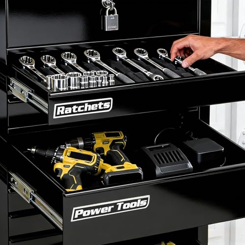Magnetic Tool Box Labels, 12PCS