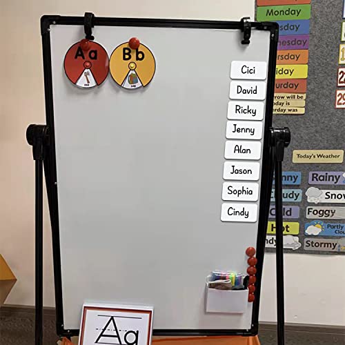 Dry Erase Magnetic Labels 4x2 Inch White, Reusable Magnetic Dry Erase Labels for Classroom Office Whiteboards，Pack of 40 - color: White, size: 4 x 2 Inch