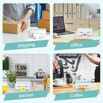 Rongta Thermal Shipping Label Printer, Bluetooth 4x6 Sticker Printer