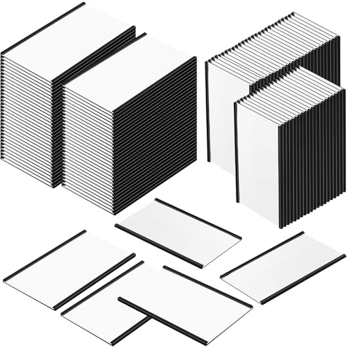 Glenmal 100 Pieces Magnetic Label Holders 3 x 5 in C Channel