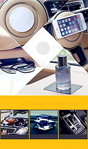 4 Mounting Tabs 3.54 inches Diameter Adhesive Pads Double Sided Foam Tape Round Self-Adhesive Tab for Dashboard Toys, Windshield, GPS, Tiles, Walls - size: 3.54 Inches Diameter