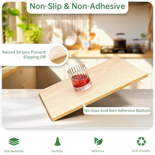 Shelf and Drawer Liner for Kitchen Cabinet Non-Adhesive 24IN x 30FT - color: Clear, size: 24"W x 360"L