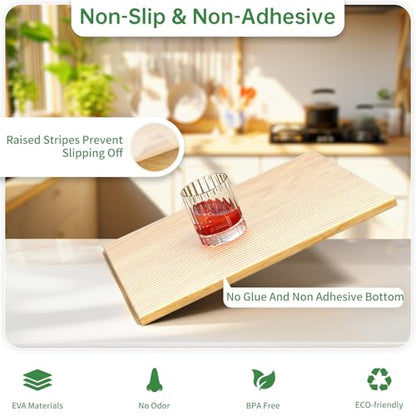 Shelf and Drawer Liner for Kitchen Cabinet Non-Adhesive 12IN x 10FT - color: Clear, size: 12"W x 120"L