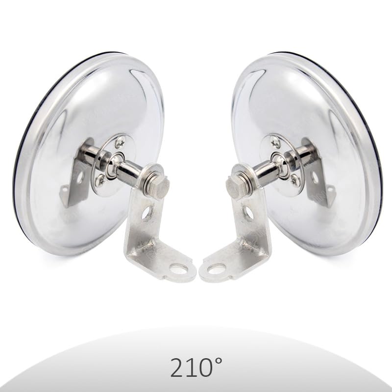 5 Inch Convex Round Mirror Blind Spot For Isuzu NPR NPR-HD NQR NRR FSR FVR FRR Truck Bus Atv Utv Adjustable Bracket - color: 1 Pcs