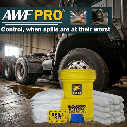 AWF PRO 30 Gallon Oil Only Spill Kit, 81 Pieces - size: Oil Only Spill Kit