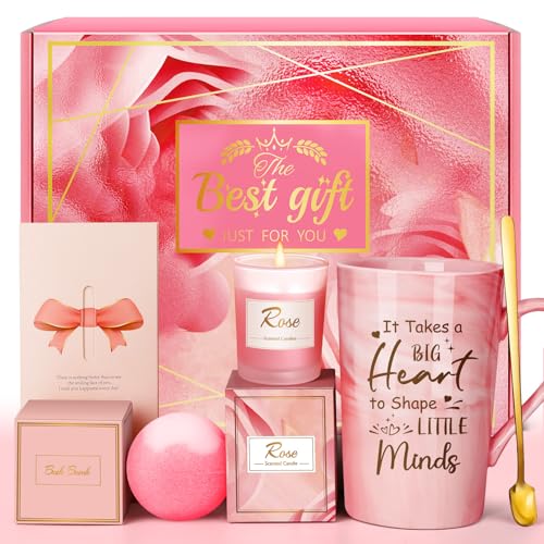 Eletorot Teacher Appreciation Gifts for Women, Spa Relaxation Basket Set - style: Teacher Gifts