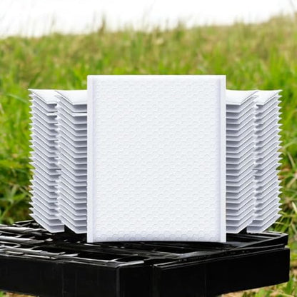 iMBAPrice 100#2 (8.5" x 12") Pure White Color SELF Seal Poly Bubble MAILERS Padded Shipping ENVELOPES (Total 100 Bags) - color: White Poly Bubble, size: 8.5"x12" Poly (100 Envelopes) Value Pack