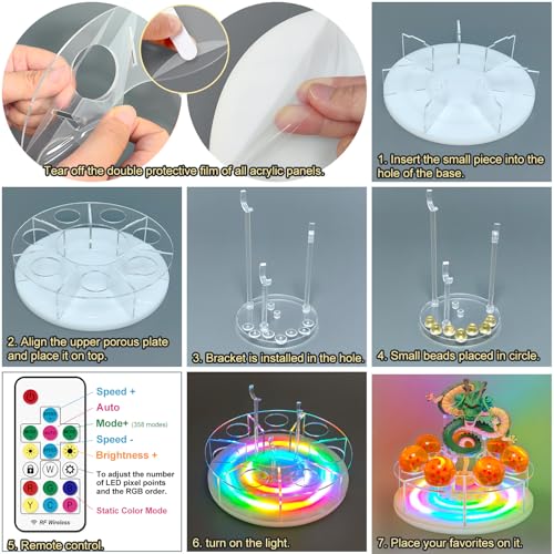 Shenlong Acrylic Shelf and Shelf, for Business Halloween Christmas Holiday and Birthday Home Decoration (20cm,Does not Include Dragons and Beads) - size: 20cm