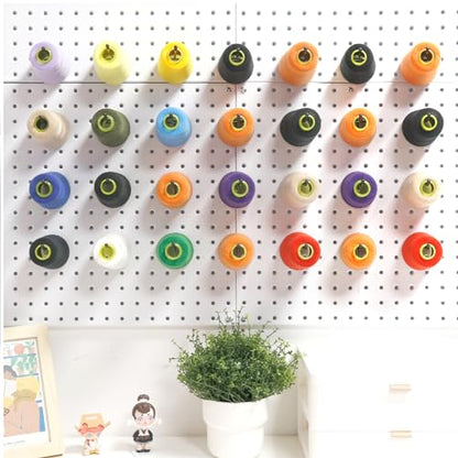 HUHOLE 100 Pack 2 Inch Silver Pegboard Hooks for 1/8 and 1/4 Boards