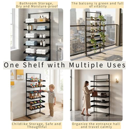 Large Hat Rack Stand With 6 Adjustable Plate Tray for 180 Hats