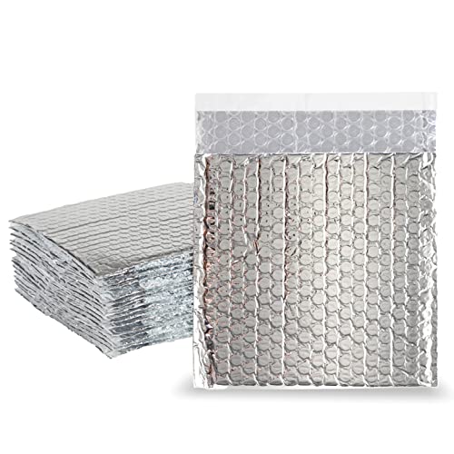EcoFoil Thermal Insulated Bubble Mailer 6" x 6.5" - 10-Pack - Heat-Protective & Lightweight Bubble Mailer, Protects Temperature-Sensitive Contents, Food Grade Shipping Material - size: 6" x 6.5"