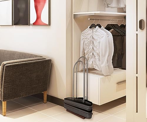 Hanger Stacker, Clothes Hanger Organizer Stand - 25.6”H - color: Stainless Steel, size: Small(25.6"H)