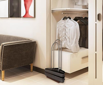 Hanger Stacker, Clothes Hanger Organizer Stand - 25.6”H - color: Stainless Steel, size: Small(25.6"H)