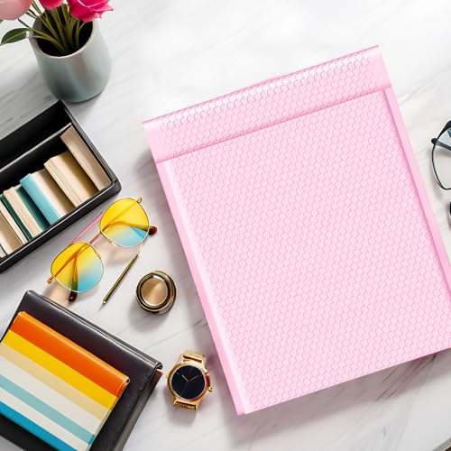 PowerKing Pink Bubble Mailers 8x10 Inch Padded Envelopes 50 Pack - color: Pink, size: 8'' x 10'' - 50Pcs
