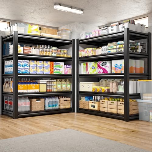 REIBII 5 Tier Garage Shelving for Garage, Adjustable Metal Shelving - size: 72" H x 36" W x 16" D