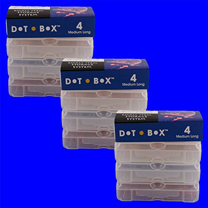 DotBox Medium Long Box - 12 pcs - Little Storage Boxes - 3 Packages of 4. - size: Medium Long Box