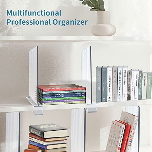 Acrylic Shelf Dividers, 8 Pack Clear Organizers for Closet Organization - color: 8pcs