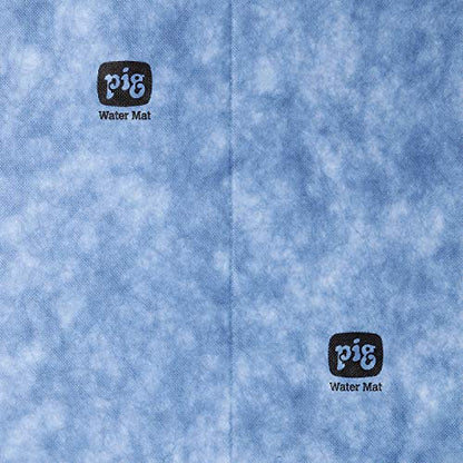 PIG Water Absorbent Mat | Reusable | 5 Pack | 15" W x 19" L | Absorbs up to 29 oz per pad | Blue and White | PM50534 - size: 15" W x 19" L