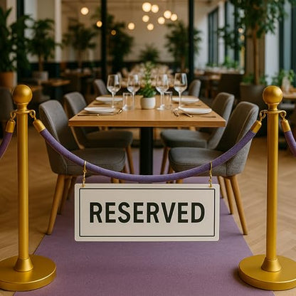 6PCS Light Purple Velvet Rope - 5FT Elegant Rope for Stanchion Barrier VIP Events Crowd Control Safety Divider for Red Carpet Weddings Parties and Special Occasions Durable and Stylish Design - size: 6PCS Light purple