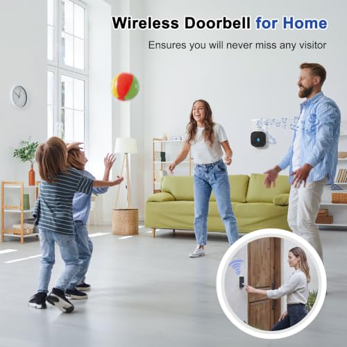 Doorbell Wireless Classroom Doorbell, 1000ft Range for Home/Office/Bedroom - size: 1 Button + 1 Receiver