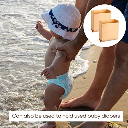 Thenshop 50 Pcs Sanitary Napkin Disposal Bags Waxed Kraft for Bathroom