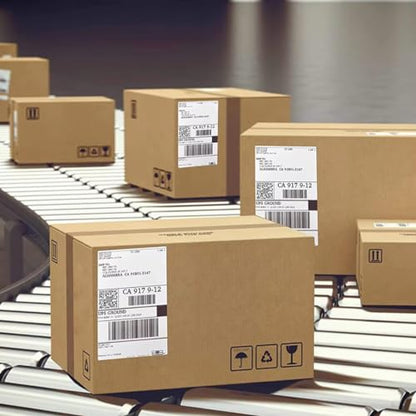 OausTect 4x6 Shipping Label 500 Fanfold Labels for Rollo, Zebra Direct Thermal Printer, with Perforations - size: 500 Labels